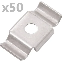 Clôtures & Barrières-vidaXL Clips de clôture en papillon 50 pcs Acier inoxydable
