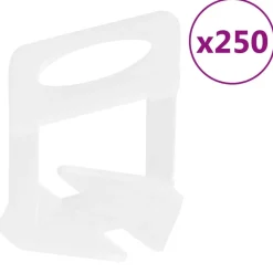 Outils-vidaXL Clips de nivellement de carreaux 250 pcs 1 mm