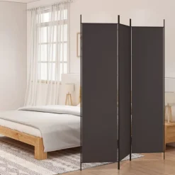 vidaXL Cloison de séparation 3 panneaux 150x200 cm Tissu