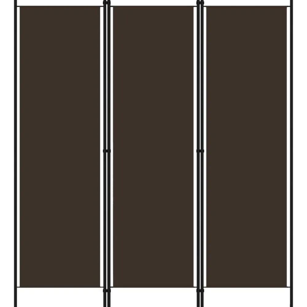 Séparateurs De Pièces-vidaXL Cloison de séparation 3 panneaux 150x180 cm Marron