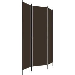 Séparateurs De Pièces-vidaXL Cloison de séparation 3 panneaux 150x180 cm Marron