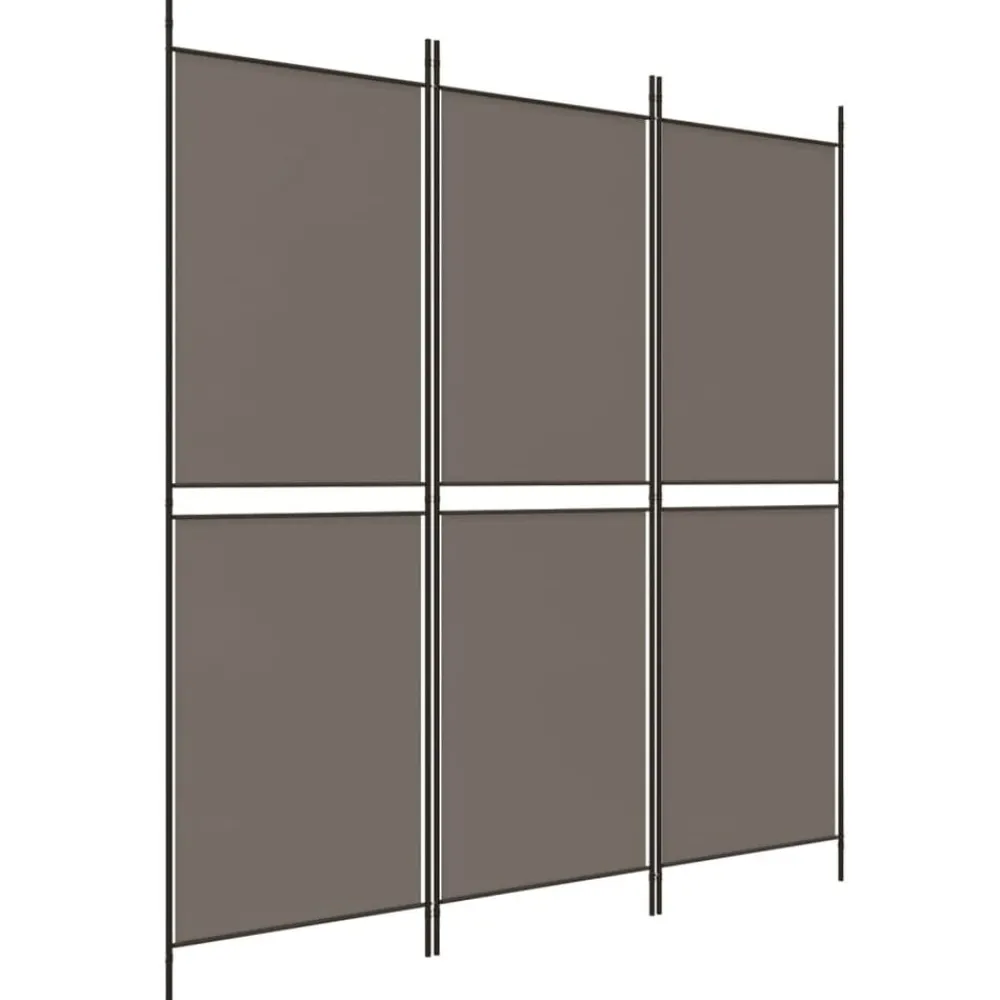 vidaXL Cloison de séparation 3 panneaux 150x180 cm Tissu