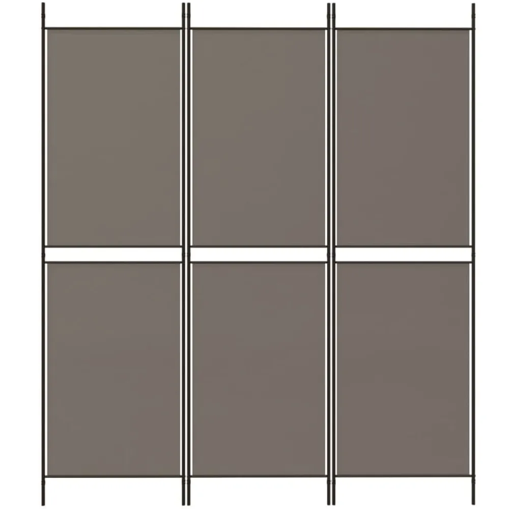 vidaXL Cloison de séparation 3 panneaux 150x180 cm Tissu