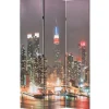 Séparateurs De Pièces-vidaXL Cloison de séparation pliable 120x170 cm New York la nuit