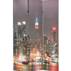 Séparateurs De Pièces-vidaXL Cloison de séparation pliable 120x170 cm New York la nuit