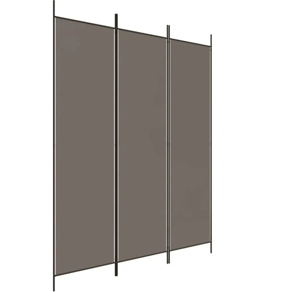 Séparateurs De Pièces-vidaXL Cloison de séparation 3 panneaux 150x200 cm Tissu Anthracite