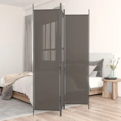 Séparateurs De Pièces-vidaXL Cloison de séparation 3 panneaux 150x200 cm Tissu Anthracite
