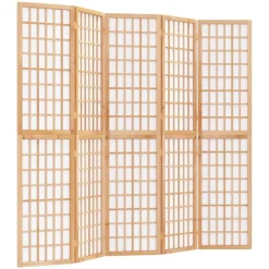 Séparateurs De Pièces-vidaXL Cloison de séparation pliable 5 panneaux 200x170 cm