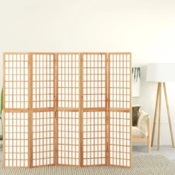 Séparateurs De Pièces-vidaXL Cloison de séparation pliable 5 panneaux 200x170 cm