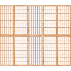 Séparateurs De Pièces-vidaXL Cloison de séparation pliable 5 panneaux 200x170 cm