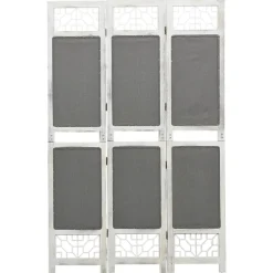 Séparateurs De Pièces-vidaXL Cloison de séparation 3 panneaux Gris 105x165 cm Tissu
