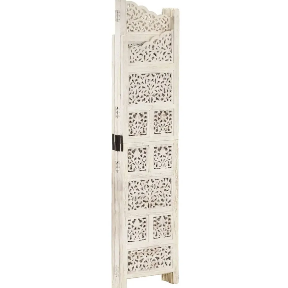 vidaXL Cloison de séparation 4 panneaux 160x165 cm Bois manguier