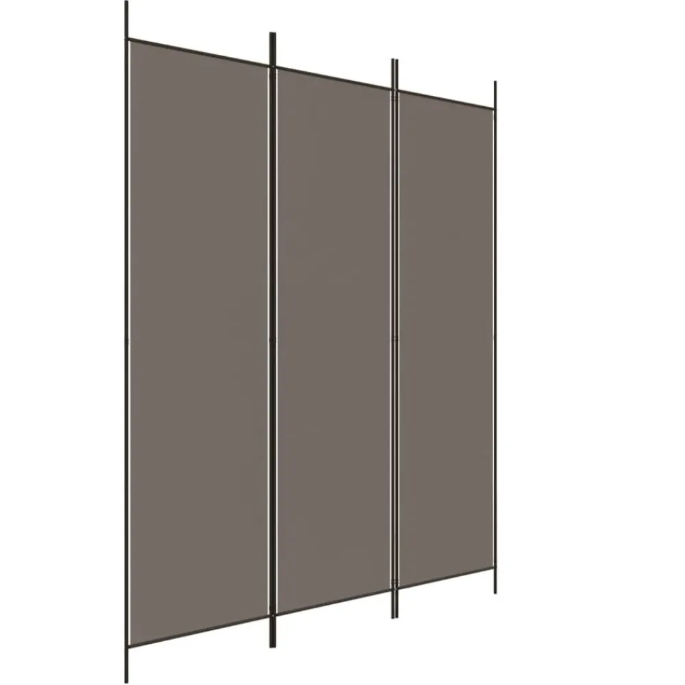 Séparateurs De Pièces-vidaXL Cloison de séparation 3 panneaux 150x220 cm Tissu Anthracite