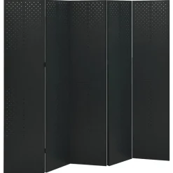 vidaXL Cloison de séparation 5 panneaux 200x180 cm Acier