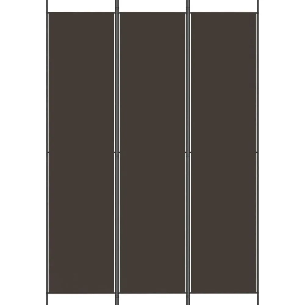 Séparateurs De Pièces-vidaXL Cloison de séparation 3 panneaux 150x220 cm Tissu Marron