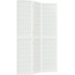 Séparateurs De Pièces-vidaXL Cloison de séparation pliable 3 panneaux 120x170 cm Blanc