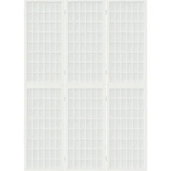 Séparateurs De Pièces-vidaXL Cloison de séparation pliable 3 panneaux 120x170 cm Blanc