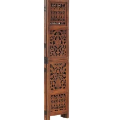 Séparateurs De Pièces-vidaXL Cloison de séparation 3 panneaux 120x165cm Bois manguier Marron