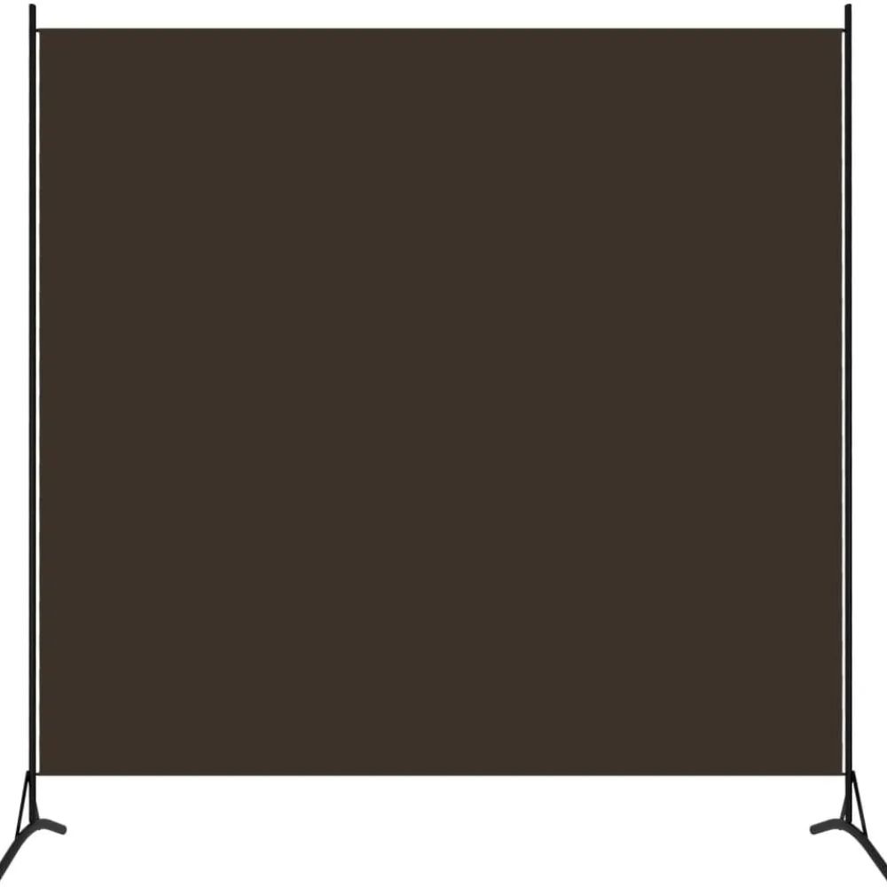 Séparateurs De Pièces-vidaXL Cloison de séparation 175x180 cm tissu Marron