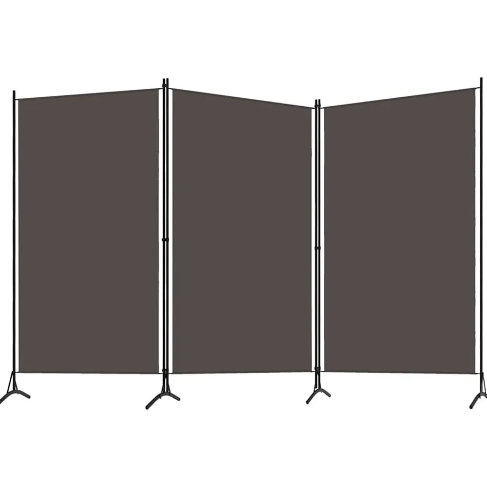 vidaXL Cloison de séparation 3 panneaux 260x180 cm