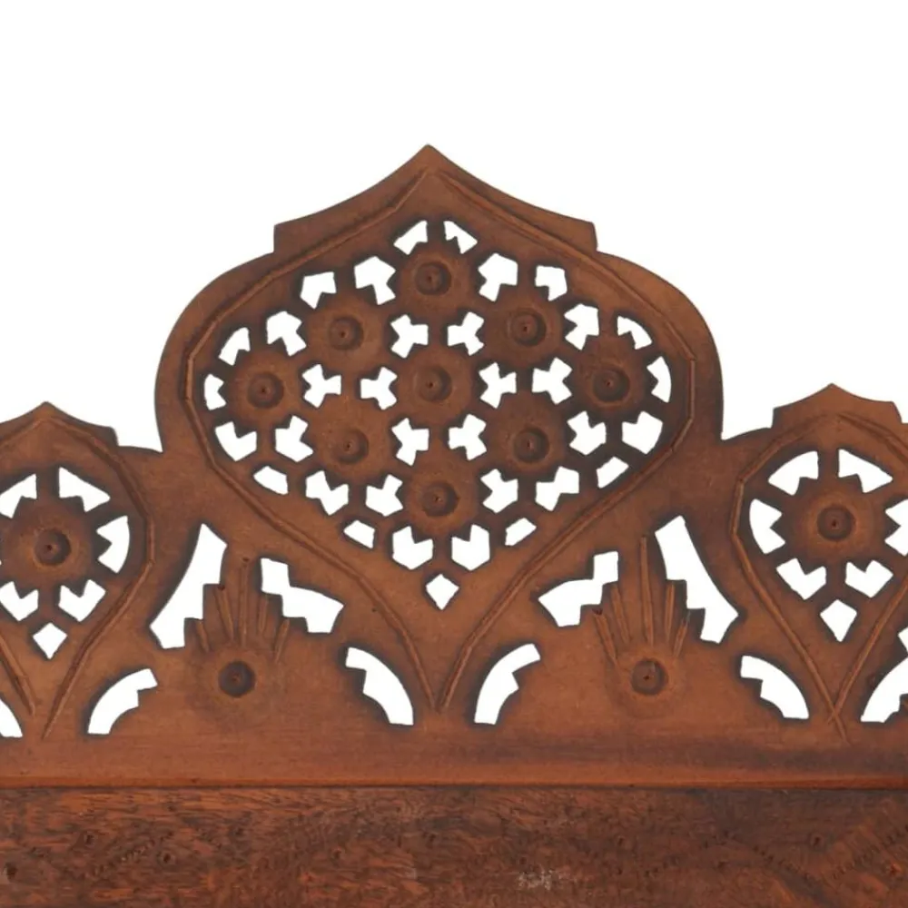Séparateurs De Pièces-vidaXL Cloison de séparation 4 panneaux Marron 160x165cm Bois manguier Marron foncé