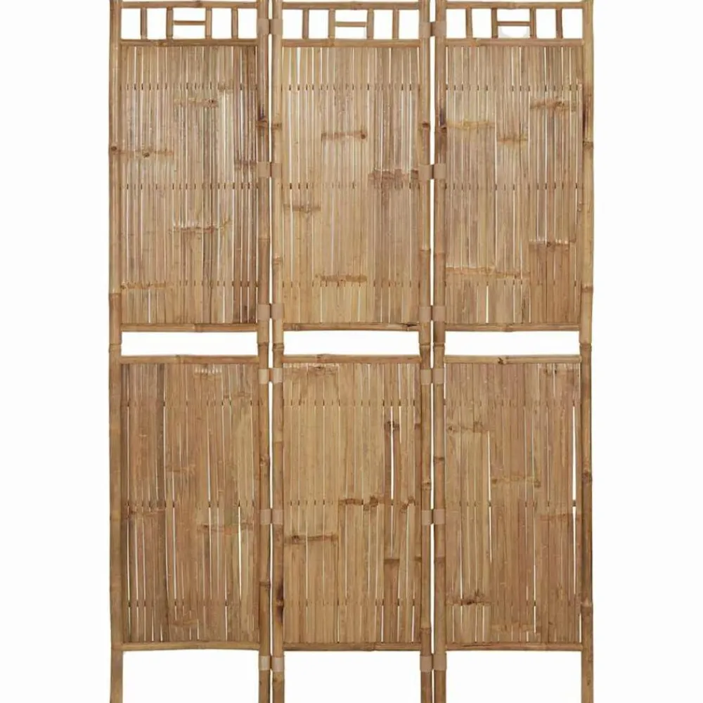 vidaXL Cloison de séparation 3 panneaux Bambou 120x180 cm