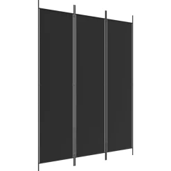 vidaXL Cloison de séparation 3 panneaux 150x200 cm Tissu