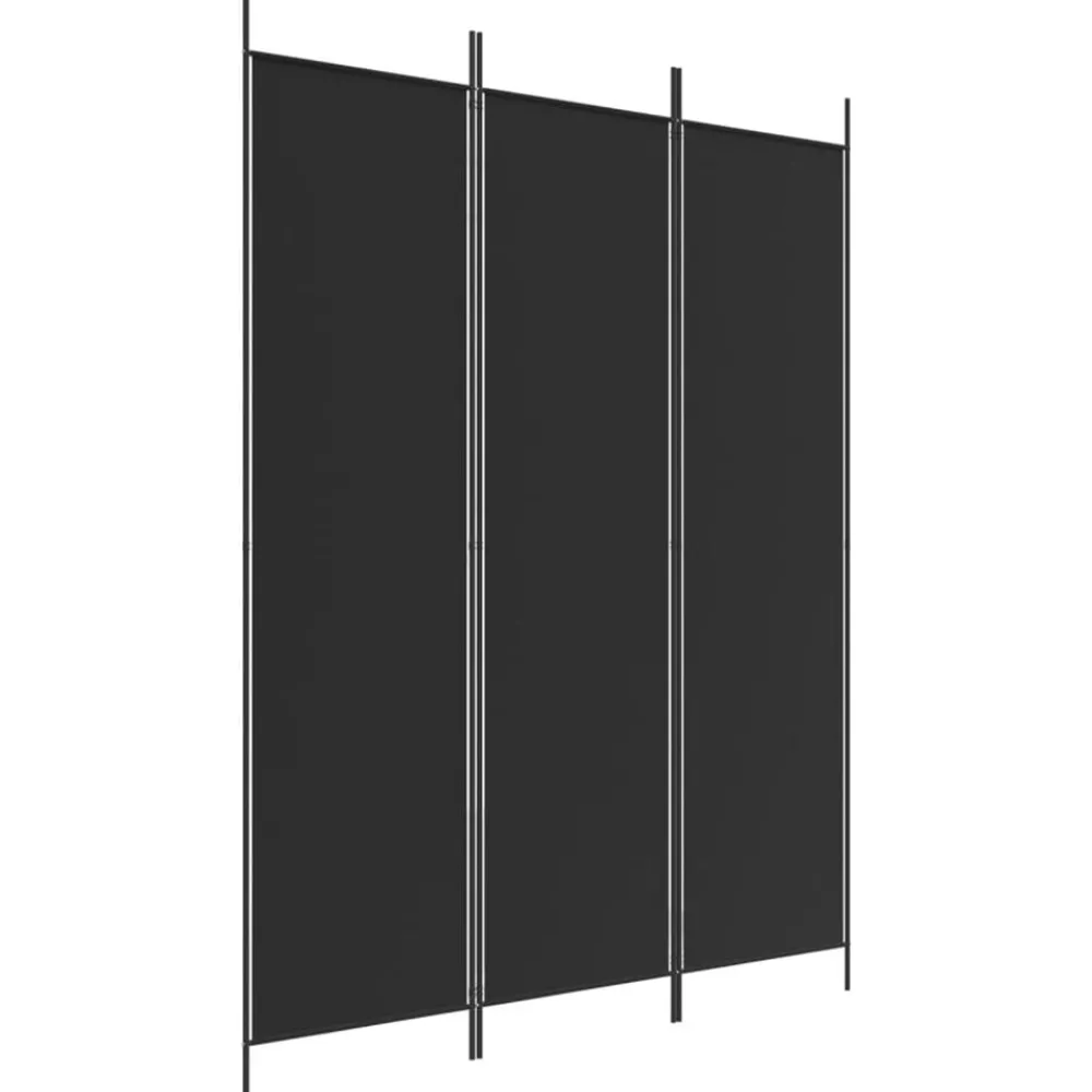 vidaXL Cloison de séparation 3 panneaux 150x200 cm Tissu