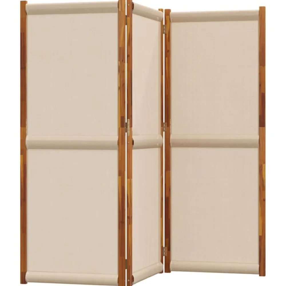 Séparateurs De Pièces-vidaXL Cloison de séparation 3 panneaux 210x180 cm Taupe