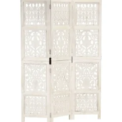 vidaXL Cloison de séparation 3 panneaux 120x165 cm Bois manguier