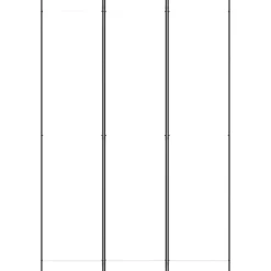 Séparateurs De Pièces-vidaXL Cloison de séparation 3 panneaux 150x220 cm Tissu Blanc