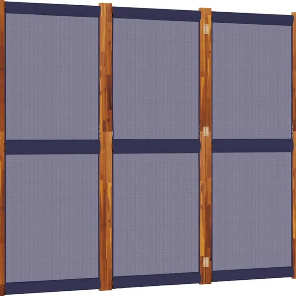 Séparateurs De Pièces-vidaXL Cloison de séparation 3 panneaux 210x180 cm Bleu foncé