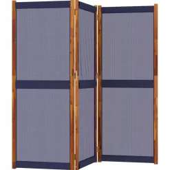 Séparateurs De Pièces-vidaXL Cloison de séparation 3 panneaux 210x180 cm Bleu foncé