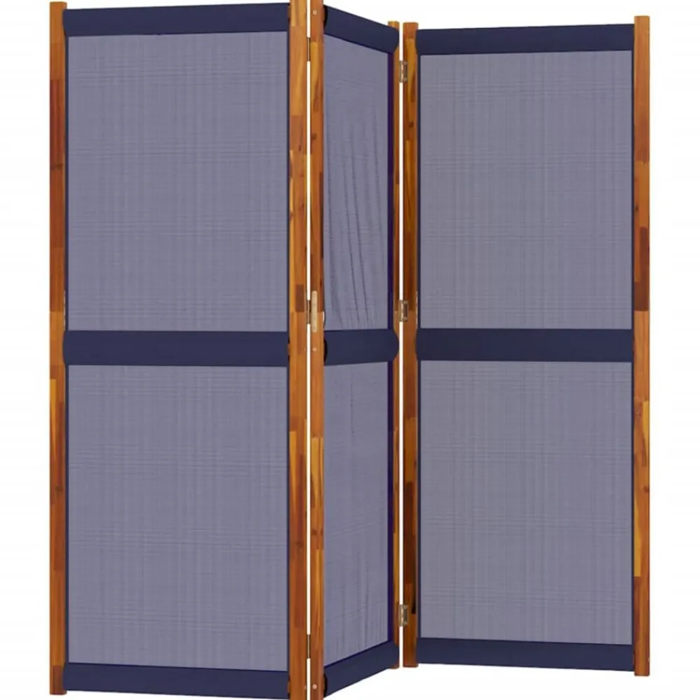 Séparateurs De Pièces-vidaXL Cloison de séparation 3 panneaux 210x180 cm Bleu foncé
