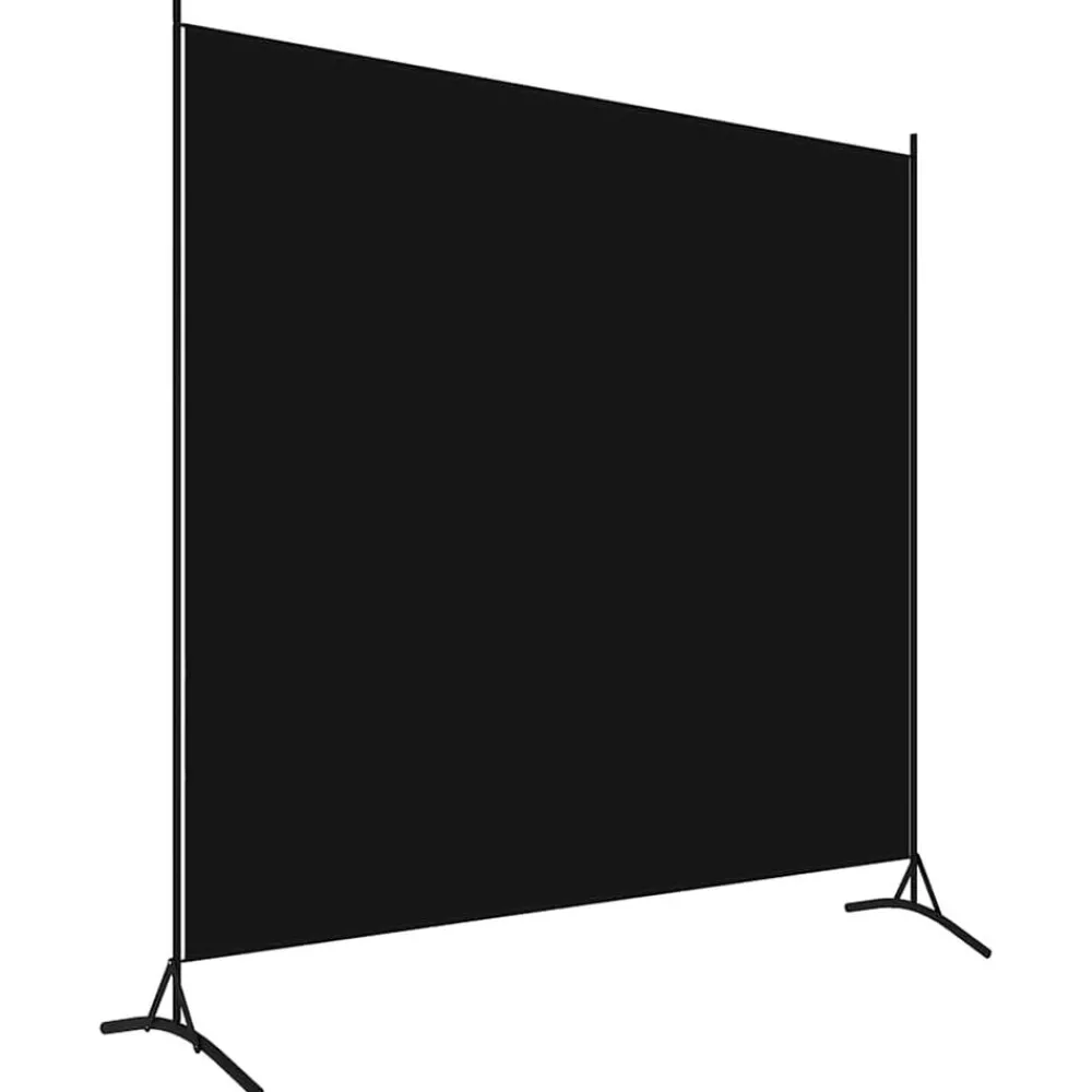 Séparateurs De Pièces-vidaXL Cloison de séparation 175x180 cm tissu Noir
