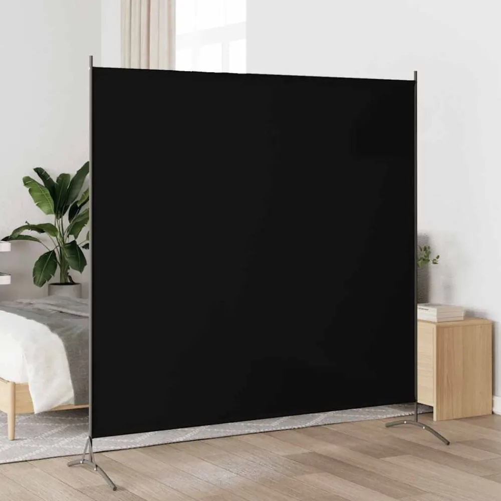 Séparateurs De Pièces-vidaXL Cloison de séparation 175x180 cm tissu Noir