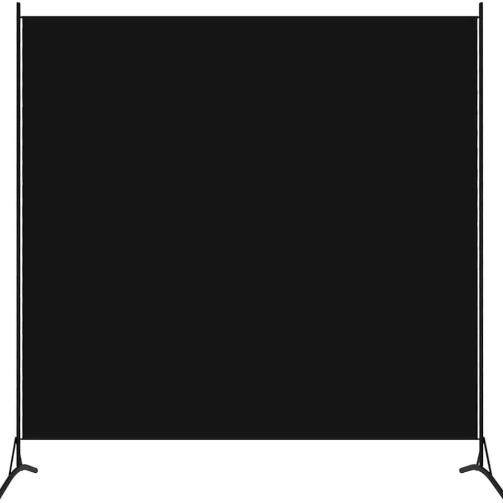 Séparateurs De Pièces-vidaXL Cloison de séparation 175x180 cm tissu Noir