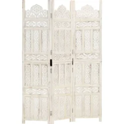 vidaXL Cloison de séparation 3 panneaux 120x165 cm Bois manguier