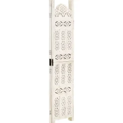 vidaXL Cloison de séparation 3 panneaux 120x165 cm Bois manguier