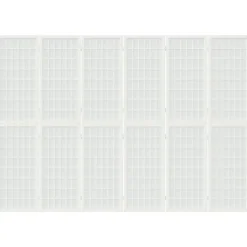 vidaXL Cloison de séparation pliable 6 panneaux 240x170 cm Blanc