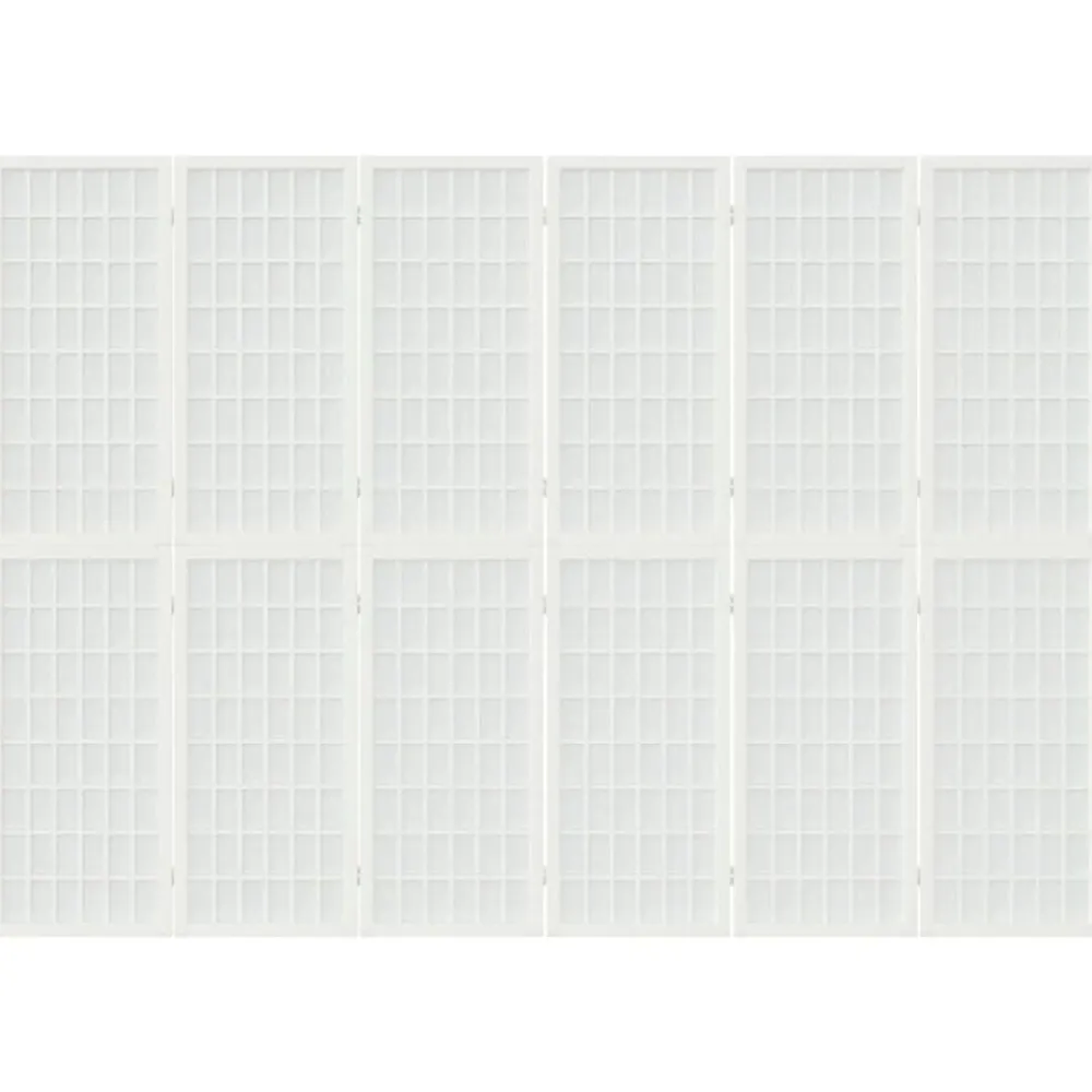 vidaXL Cloison de séparation pliable 6 panneaux 240x170 cm Blanc