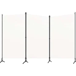 vidaXL Cloison de séparation 3 panneaux 260x180 cm Tissu