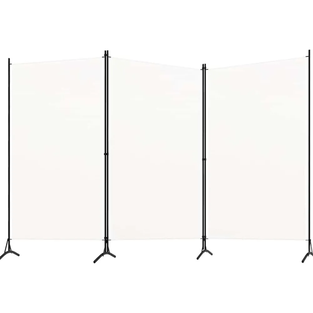 vidaXL Cloison de séparation 3 panneaux 260x180 cm Tissu