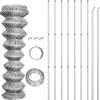 vidaXL Clôture à mailles avec poteaux Acier galvanisé 15x1,5 m Argenté