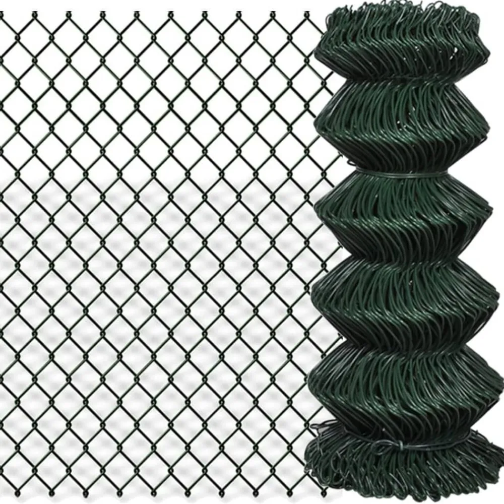 Clôtures & Barrières-vidaXL Clôture à mailles losangées Acier 0,8x25 m Vert