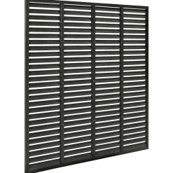 Clôtures & Barrières-vidaXL Clôture à persiennes WPC 180x180 cm Gris foncé
