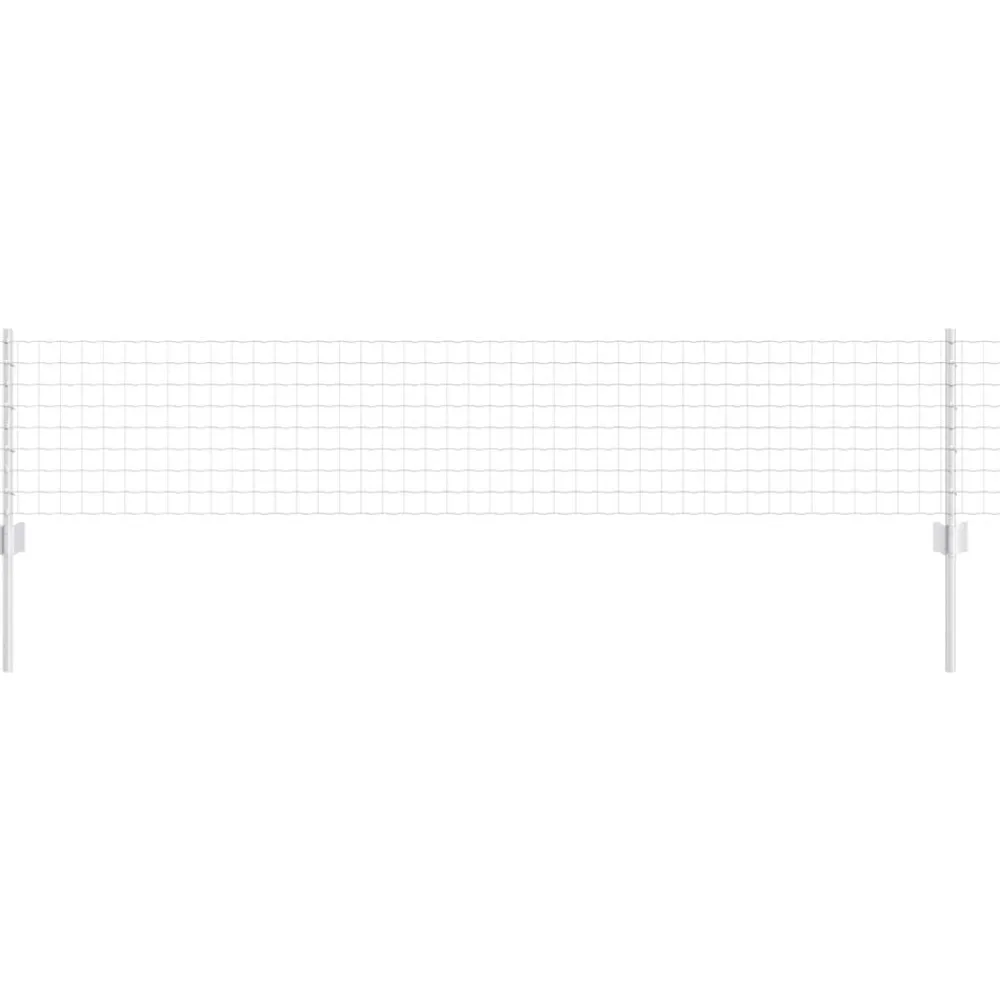 vidaXL Clôture avec poteau Argenté 0,4 x 10 m Acier