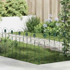 vidaXL Clôture de jardin 5 pcs Acier