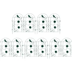 Clôtures & Barrières-vidaXL Clôture de jardin 5 pcs Acier Vert