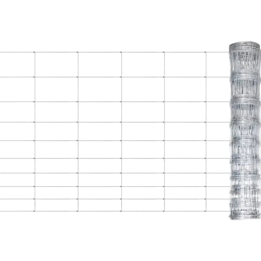 Clôtures & Barrières-vidaXL Clôture de jardin Acier galvanisé 50x1,5 m Argenté